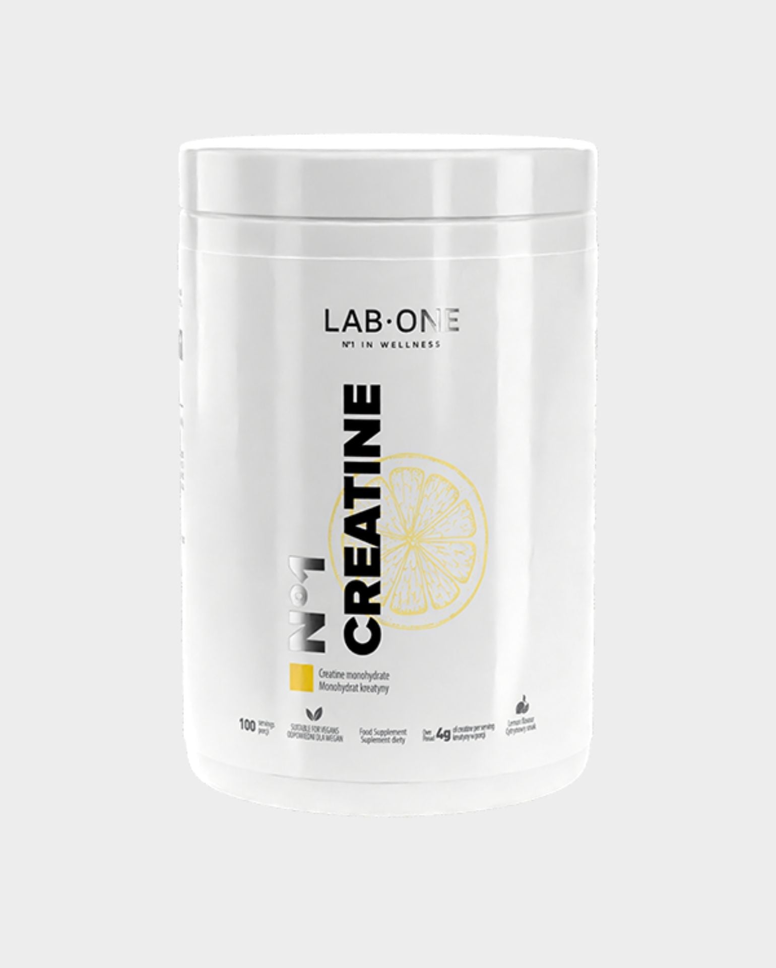 LAB ONE Creatine Kreatyna Monohydrat Kreatyny Lemon 5mg 500g